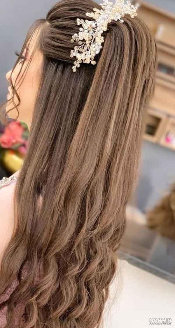 عکس مدل های جدید شینیون مو و آرایش صورت عروس