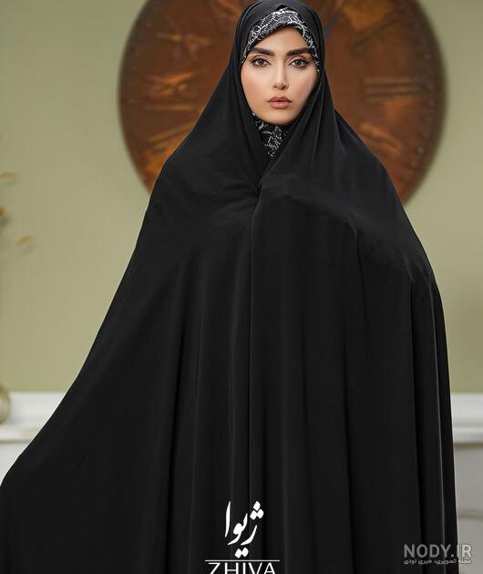 مدل چادر عربی شیک و ساده بسیار زیبا آستین دار - پرشین سرا