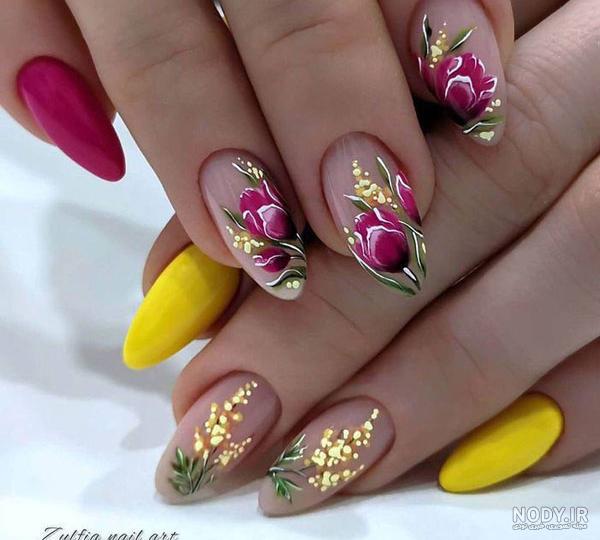 مراحل طراحی گل روی ناخن + زیباترین ایده های طرح گل روی ناخن | دوره های دترلند مراحل طراحی گل روی ناخن + زیباترین ایده های طرح گل روی ناخن | دوره های دترلند