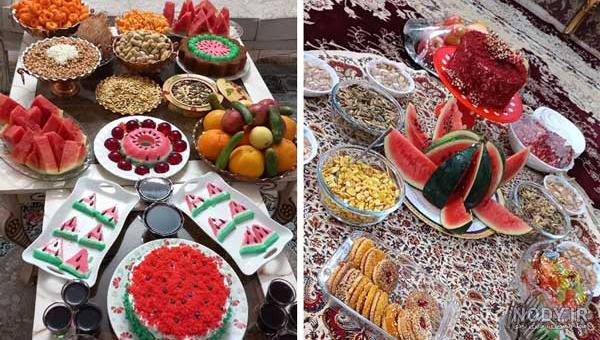 ژست عکاسی شب یلدا عروس و داماد [ ایده عکاسی شب یلدا دونفره ]
