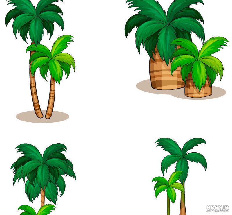 وکتور لایه باز درخت نخل palm trees