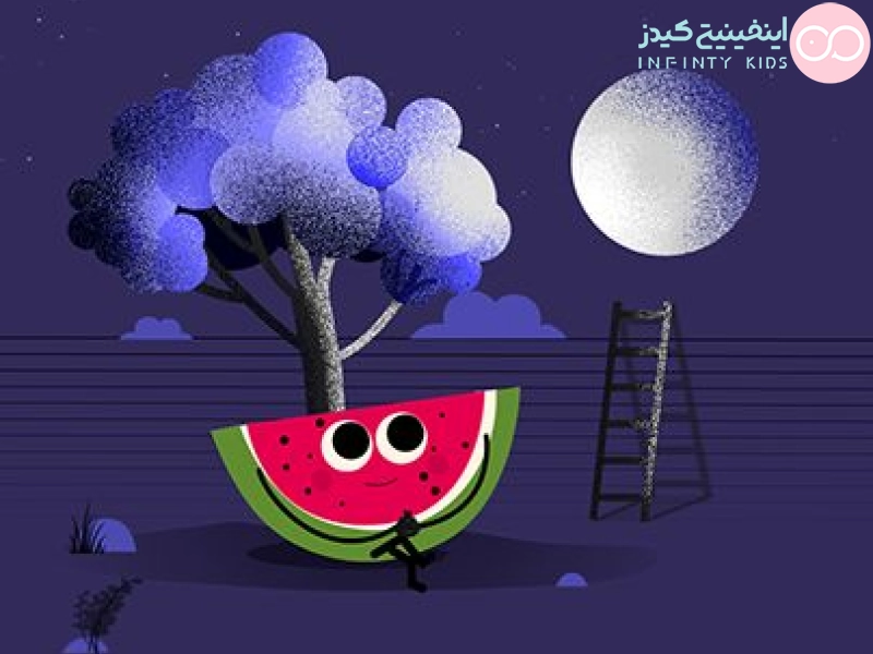 35 ایده نقاشی شب یلدا کودکانه ساده و حرفه‌ای - Tjoor