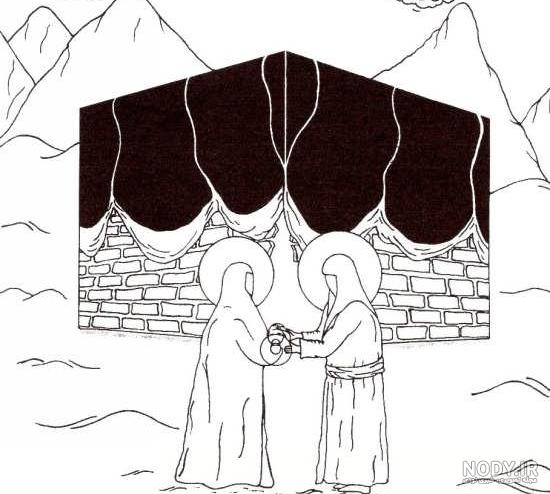 20 نقاشی خانه خدا برای رنگ آمیزی کودکان