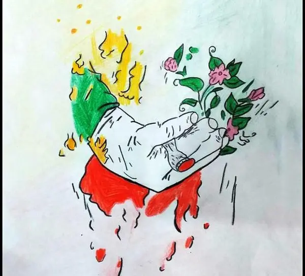 سفارت جمهوری اسلامی ایران - سری بگاوان- نمایشگاه مجازی نقاشی «سردار شهید  سپهبد حاج قاسم سلیمانی، مقاومت و صلح»