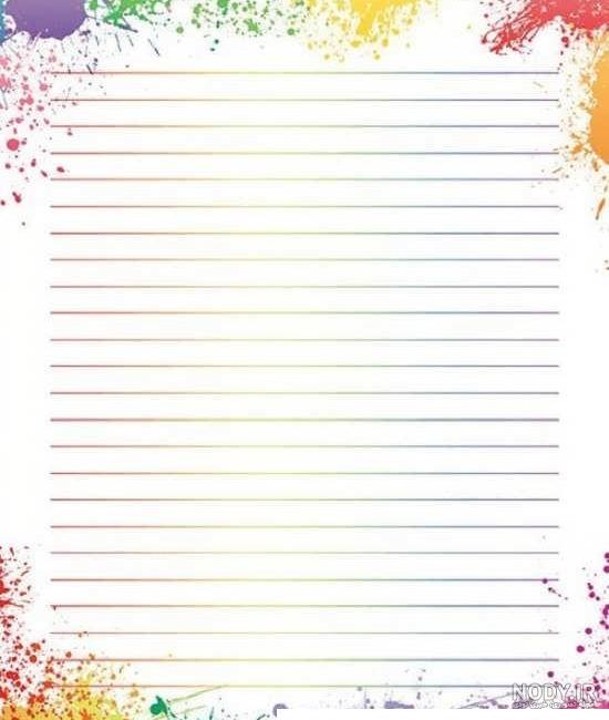 عکس صفحه دفتر خالی - عکس نودی