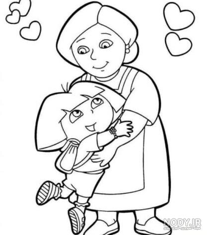 عکس نقاشی برای روز مادر آسان