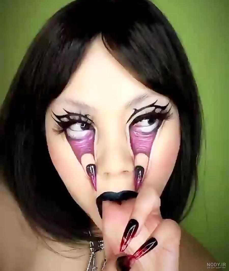 عکس نقاشی رو صورت ترسناک