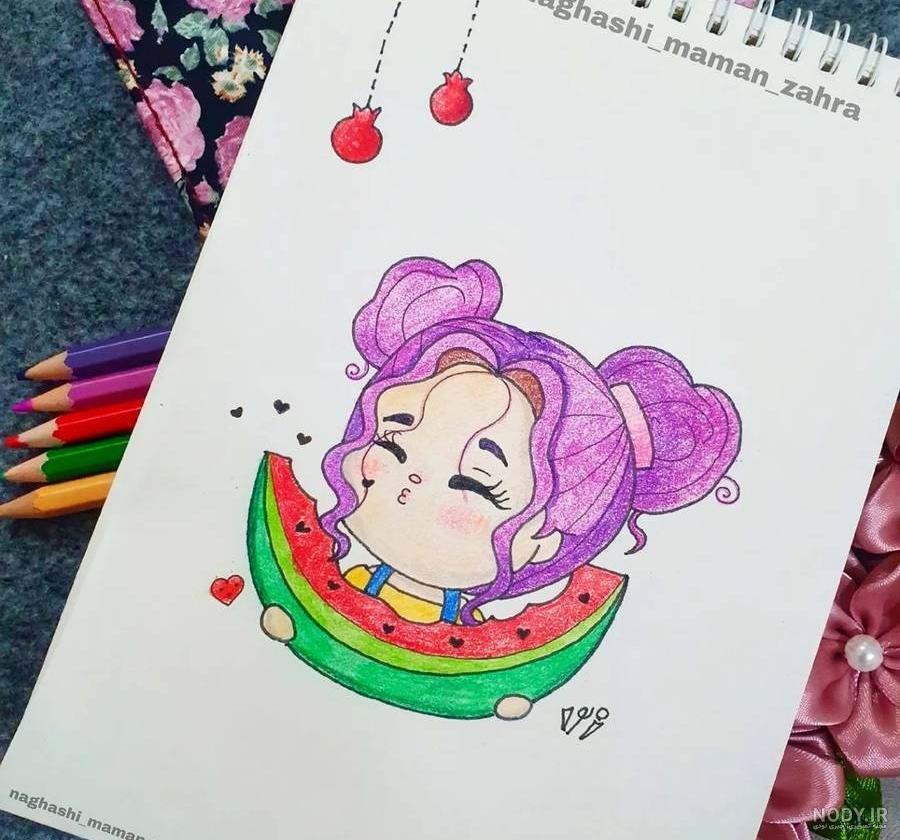 عکس نقاشی شب یلدا خیلی سخت