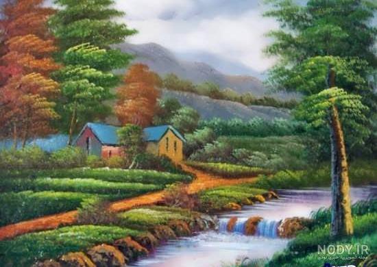 عکس نقاشی طبیعت برای پروفایل ❤️ [ بهترین تصاویر ]
