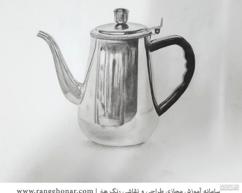 عکس نقاشی قوری استکان