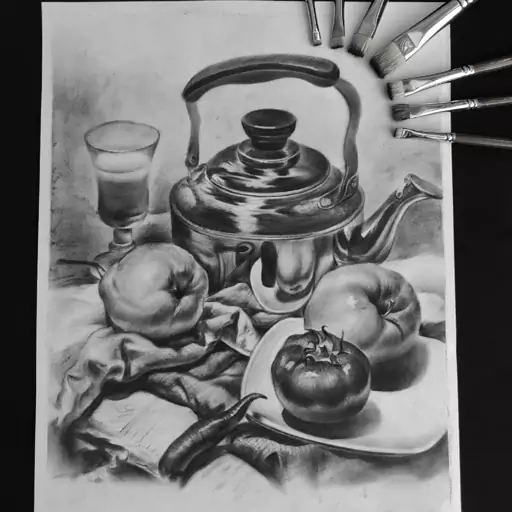 عکس نقاشی قوری و کتری