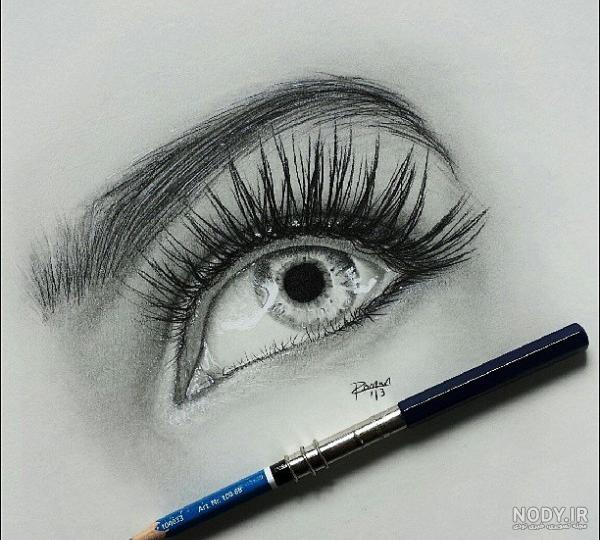 عکس نقاشی چشم و ابرو ساده