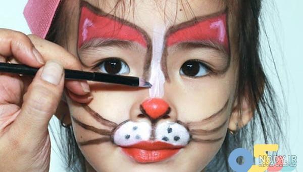 مدل های بامزه نقاشی روی صورت کودکان با گواش + تصاویر