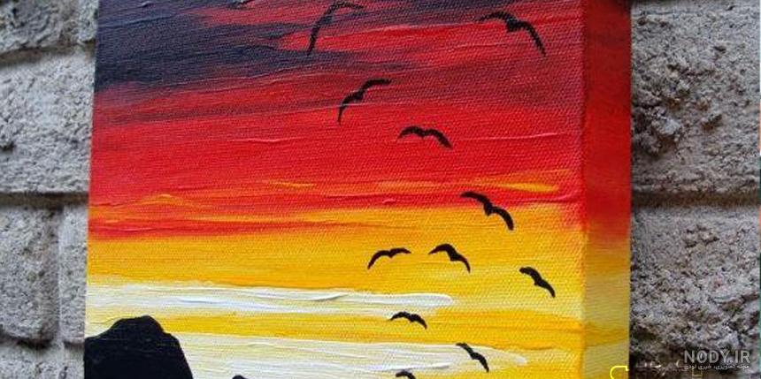 ایده ی نقاشی ساده با گواش