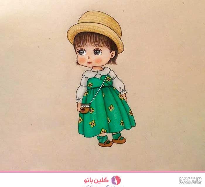 مدل لباس نقاشی دختر