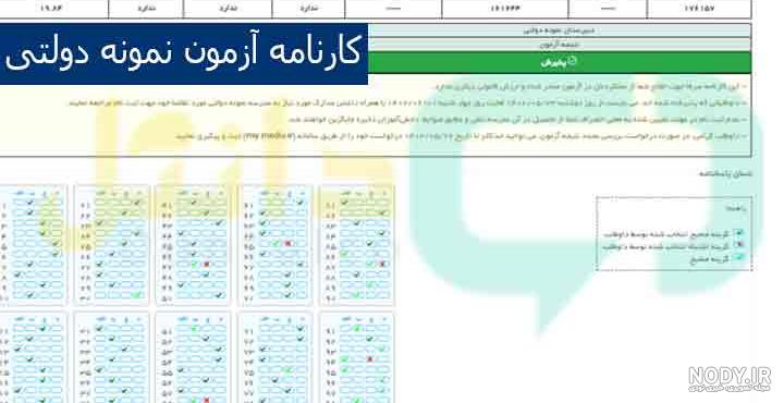 دانلود فرم خام کارنامه دبیرستان