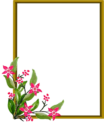 دانلود مجموعه 50 عکس png کادر و قالب گل برای نوشتن متن