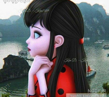 عکس های دختر کفشدوزکی و گربه سیاه برای پروفایل