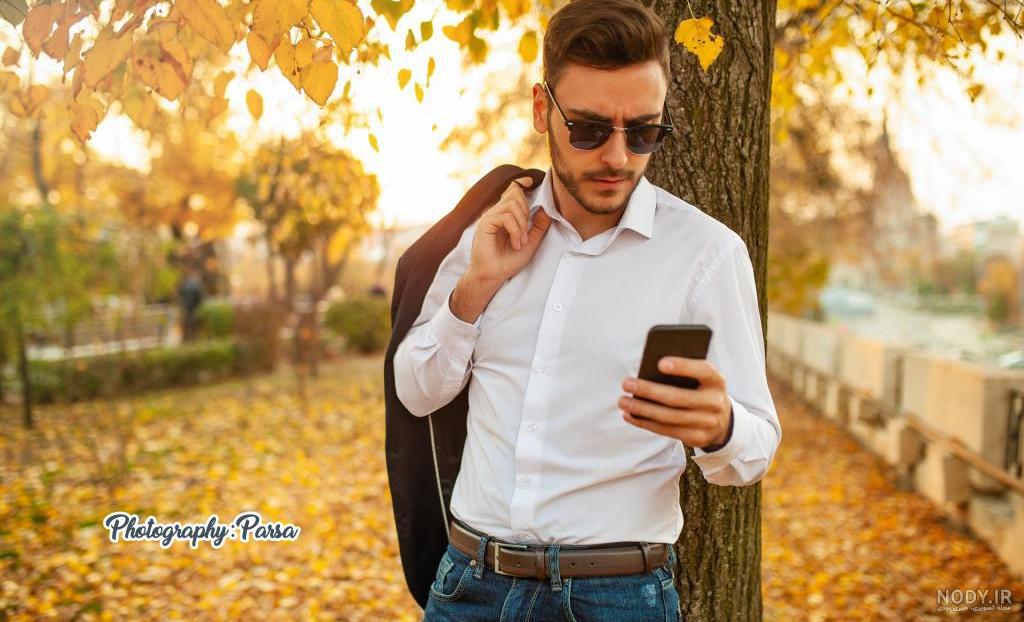 ژست عکس مردانه در پاییز ❤️ [ بهترین تصاویر ]