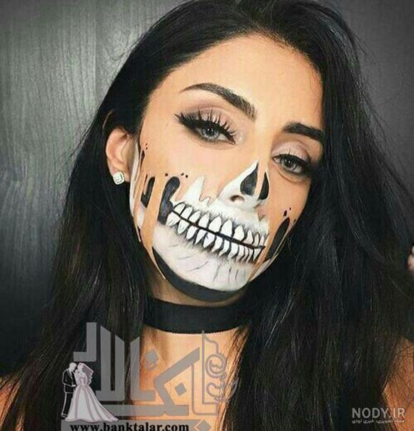 آموزش قدم به قدم 5 مدل گریم ترسناک برای جشن هالووین