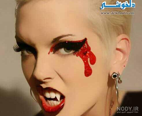 ایده گریم هالووین | جدید ترین آرایش هالووین ترسناک و جذاب