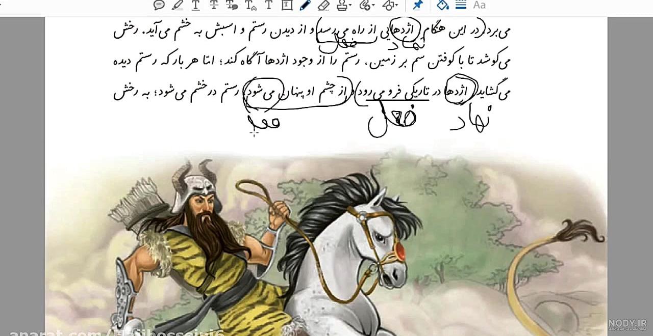 عکس فارسی کلاس ششم درس دوم