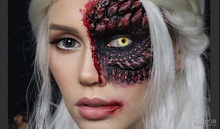 عکس نقاشی روی صورت برای هالووین