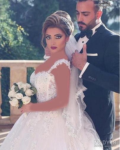 ژست عکس عروس دامادی