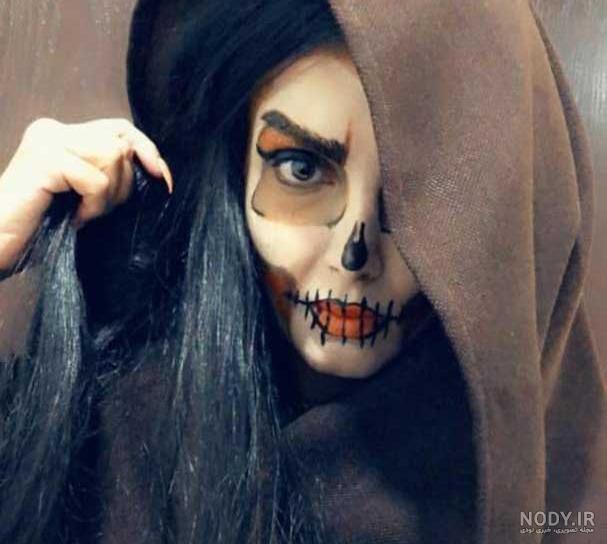 ۴۰ مدل آرایش و گریم هالووین ترسناک | جدیدترین ایده های میکاپ هالووین | دوره  های دترلند