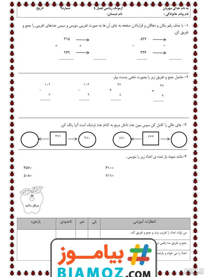 سکه های 1 تا 1000 برای چاپ و تدریس — مهدآموز