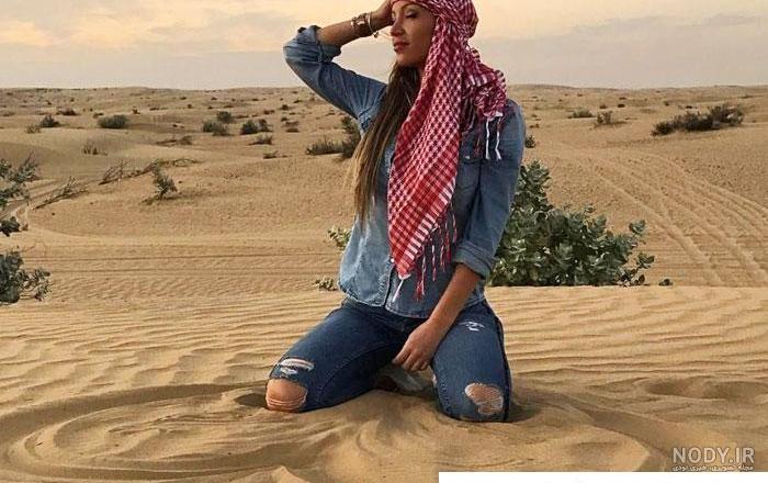 ژست عکس برای کویر
