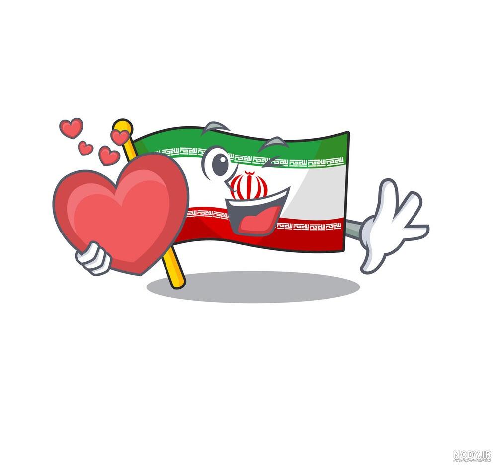 20 عکس نقاشی پرچم ایران با سادگی و زیبایی