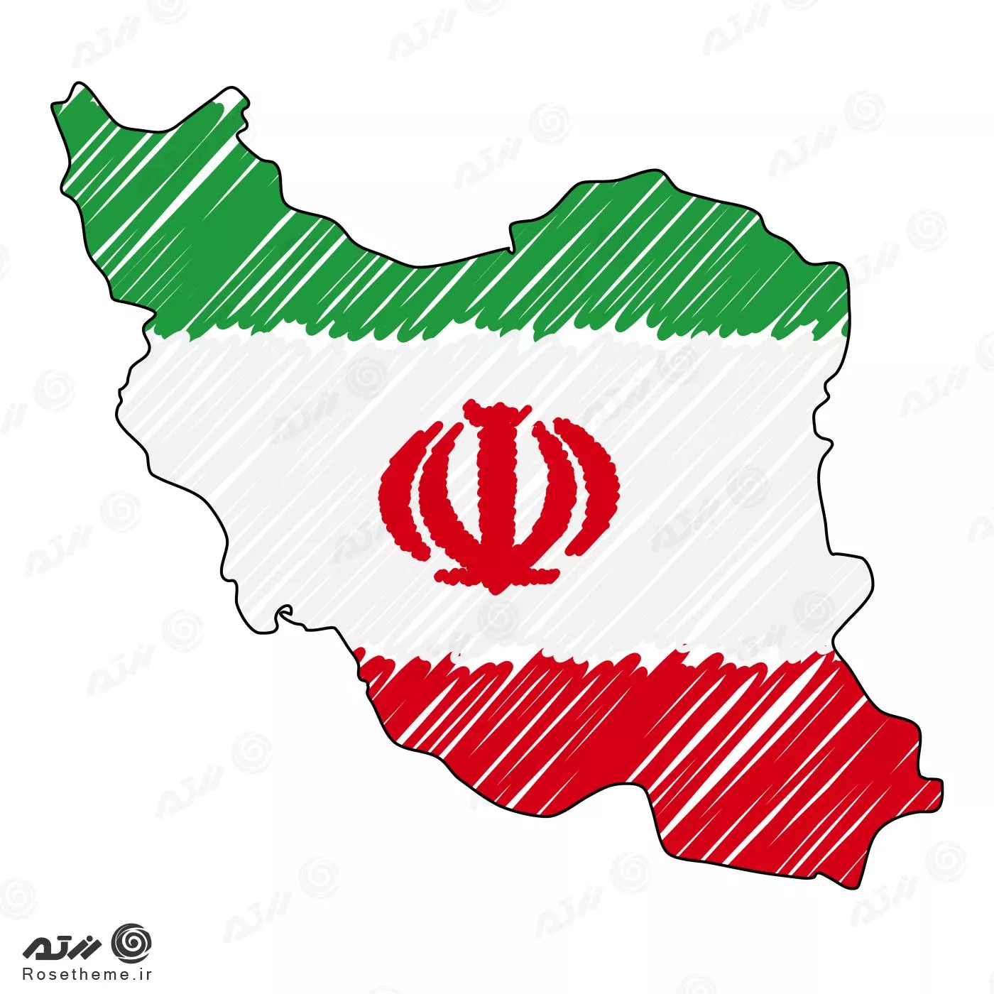 دانلود رایگان پرچم ایران PNG – لوگو پرچم ایران png – پارس پی ان جی ParsPNG