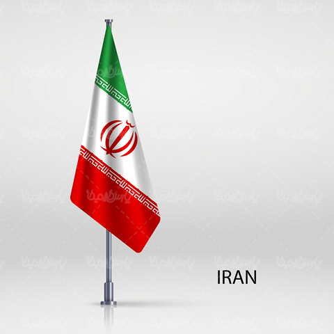 دانلود طرح لایه باز پرچم فانتزی ایران | تیک طرح مرجع گرافیک ایران