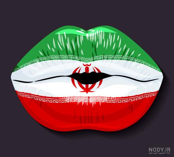 طرح گرافیکی پرچم ایران با طرح قلب | تیک طرح مرجع گرافیک ایران