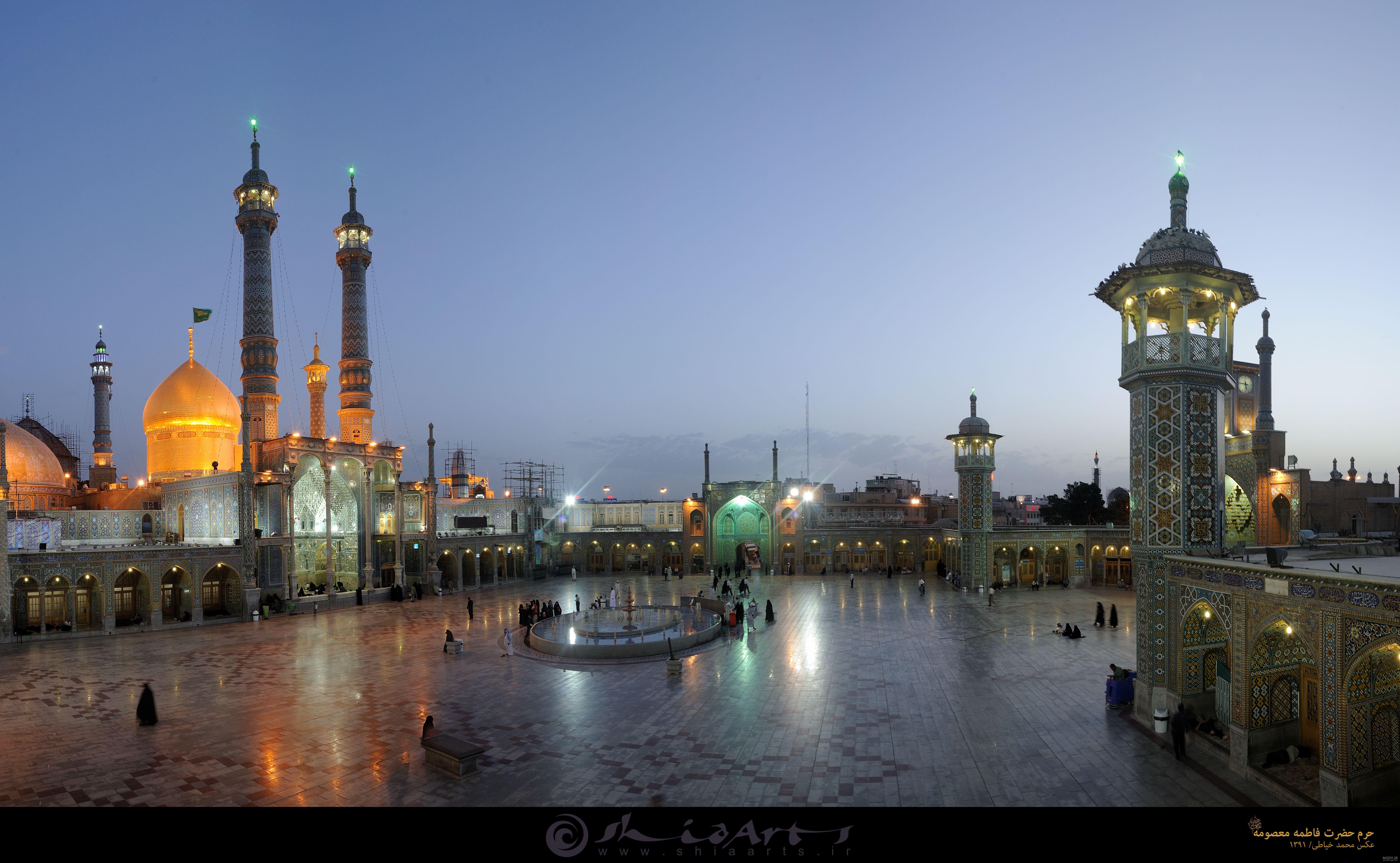عکس با کیفیت : ضریح حرم حضرت معصومه سلام الله علیها | درگاه اصلی آستان قدس  رضوی