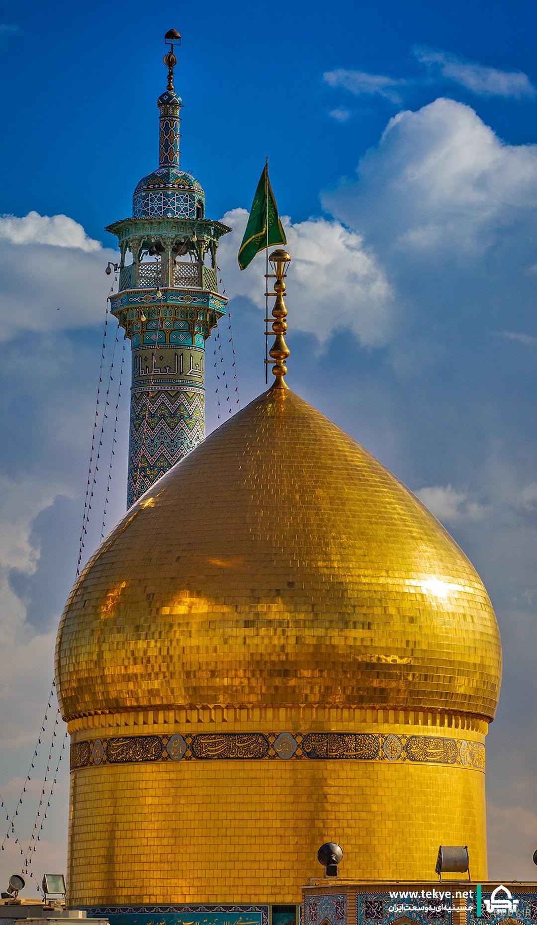 عکس حرم حضرت معصومه در شب