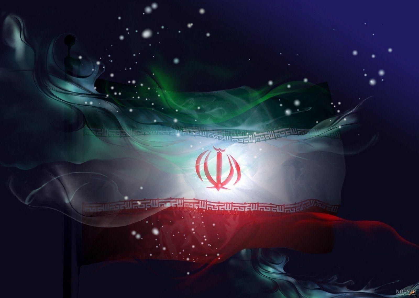 عکس پرچم ایران با فلسطین