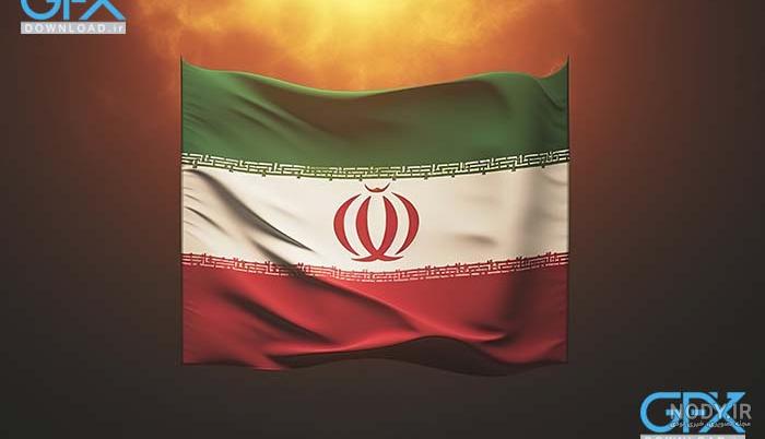 فوتیج پرچم ایران با کیفیت بالا بدون لوگو