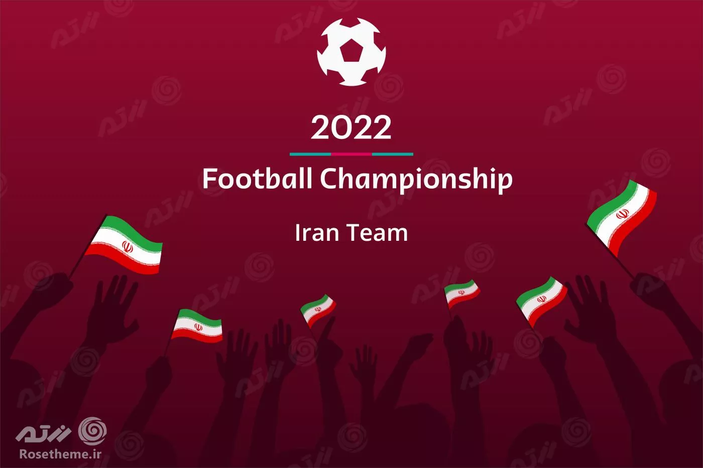 قیمت و خرید پوستر طرح پرچم مدل لوگوی تیم ملی فوتبال ایران کد AR16870