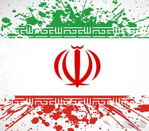 نقاشی پرچم ایران ساده و زیبا برای رنگ آمیزی کودکان