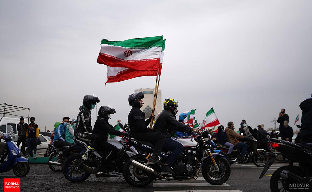 پرچم ایران قلبی - عکس پرچم ایران در قلب - پرچم ایران به شکل قلب - برگ نارنجی