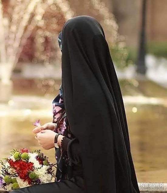 ژست عکس تولد با چادر