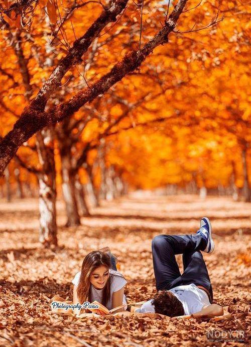 ژست عکس گرفتن پاییزی ❤️ [ بهترین تصاویر ]