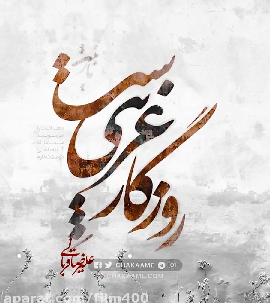 عکس نوشته روزگار عجیبیست نازنین - عکس نودی