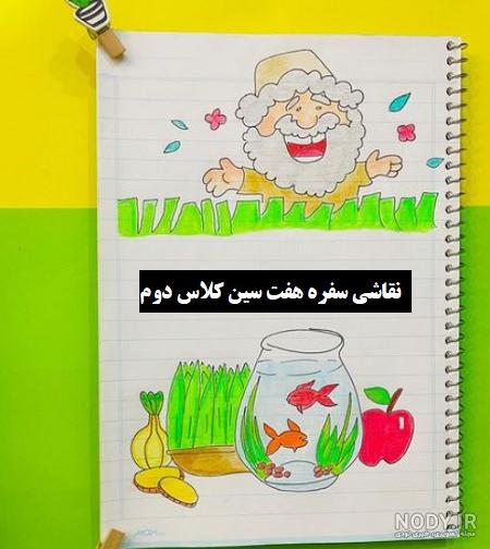 سفره هفت سین نقاشی کودکانه 2024؛ برای ایام تعطیل نوروزی که دنبال ایده هستید - گلی خانوم سفره هفت سین نقاشی کودکانه 2024؛ برای ایام تعطیل نوروزی که دنبال ایده هستید - گلی خانوم