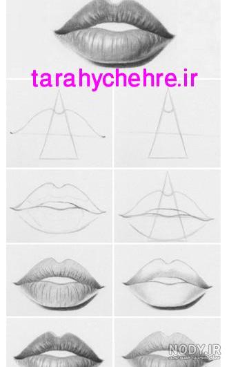 عکس نقاشی لب آسان