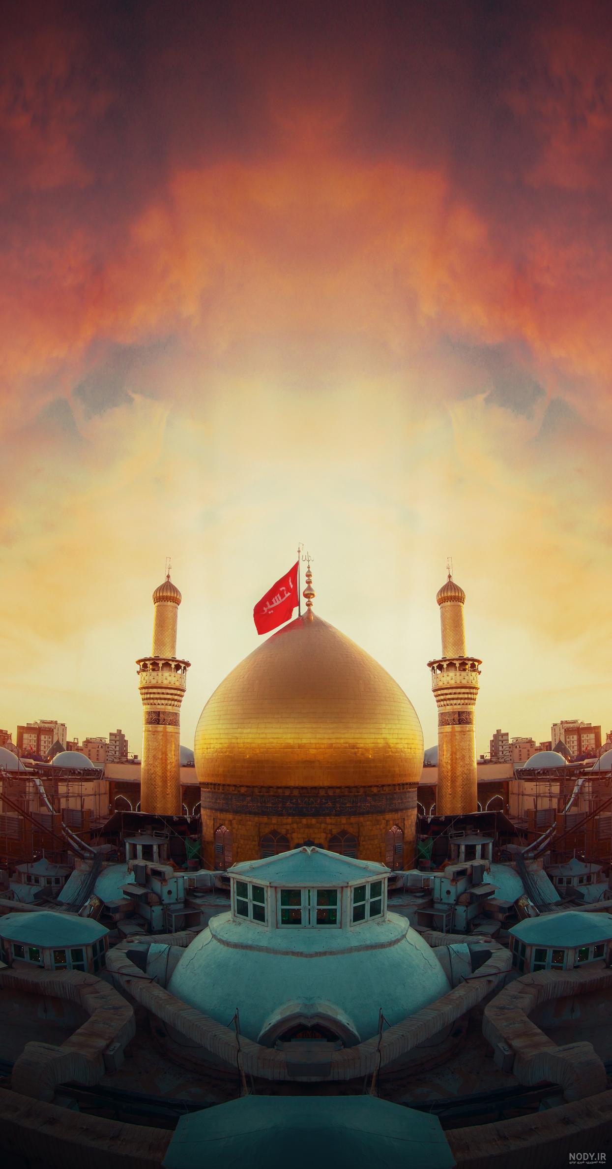 نقاشی تولد امام حسین کودکانه زیبا، ساده و آسان با مداد رنگی