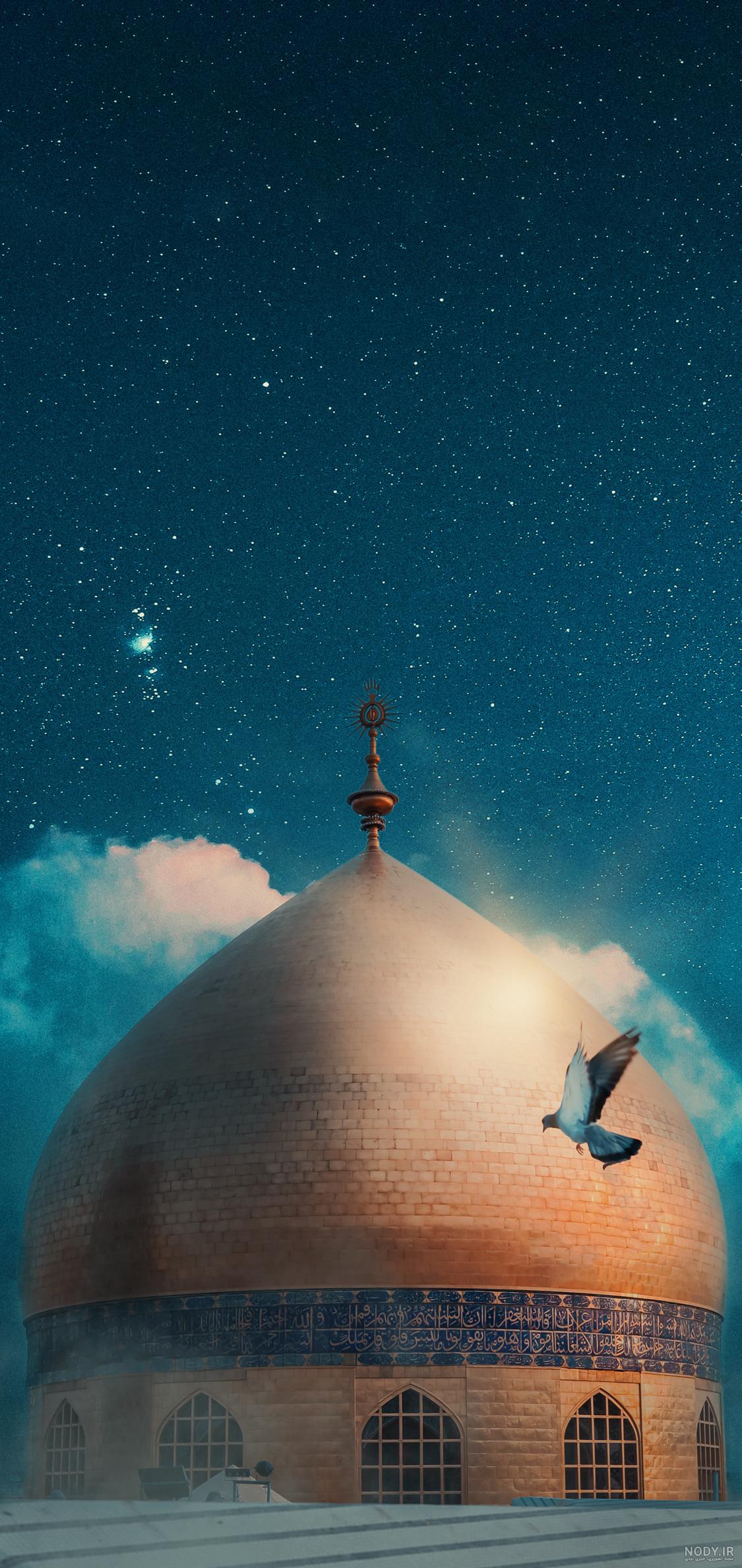 نقاشی ساده حرم امام حسین علیه السلام