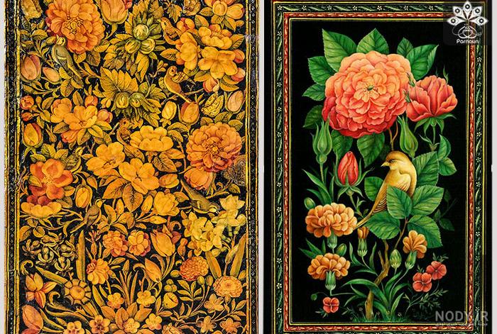 نقاشی سنتی شرقی در جدول